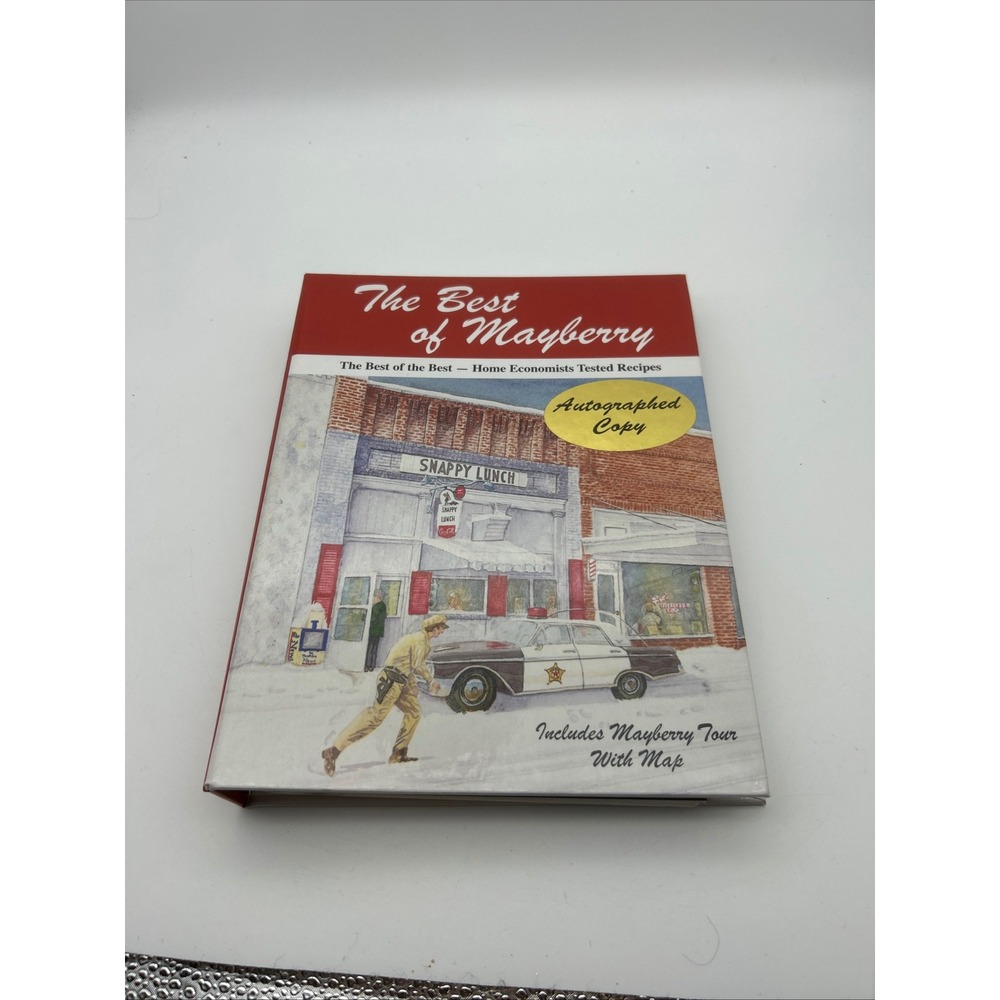 The Best of Mayberry Cookbook Signed Betty Conley Lyerly Southern Recipes Map